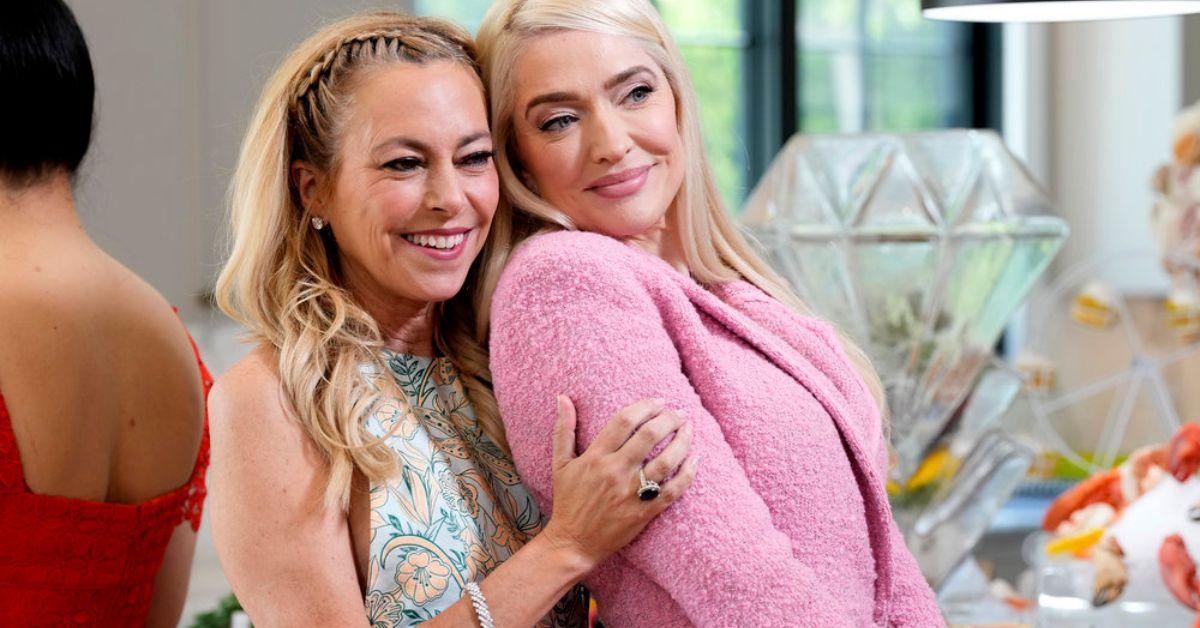 Sutton Stracke and Erika Jayne pose for a picture