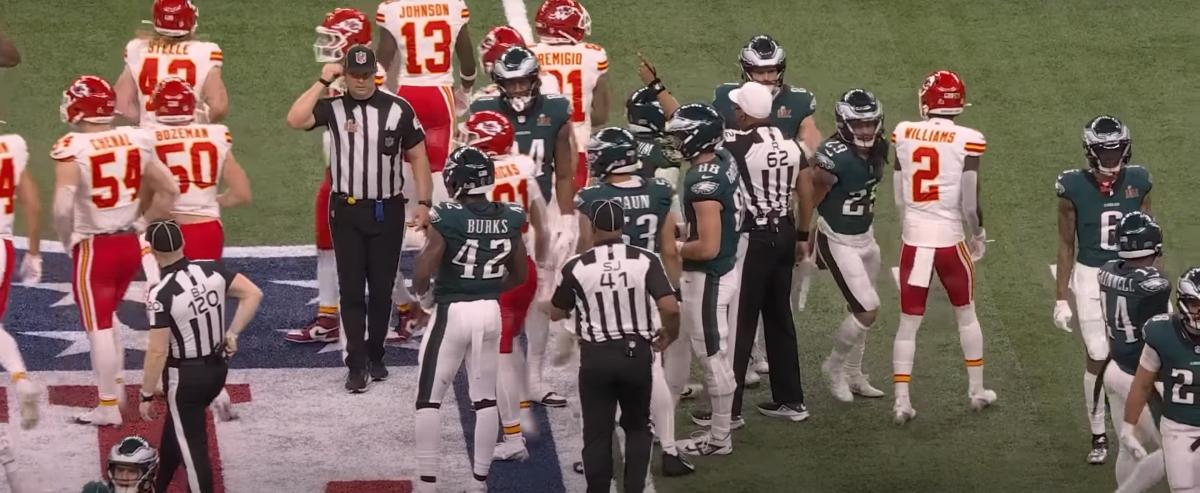 Super Bowl refs on the field