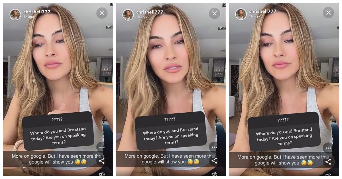 Chrishell reveals she's no longer friends with Bre.