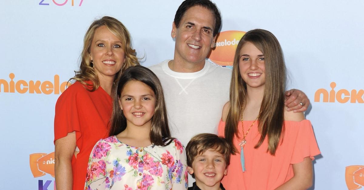 Mark Cuban with wife Tiffany Stewart and children Alyssa, Jake, and Alexis