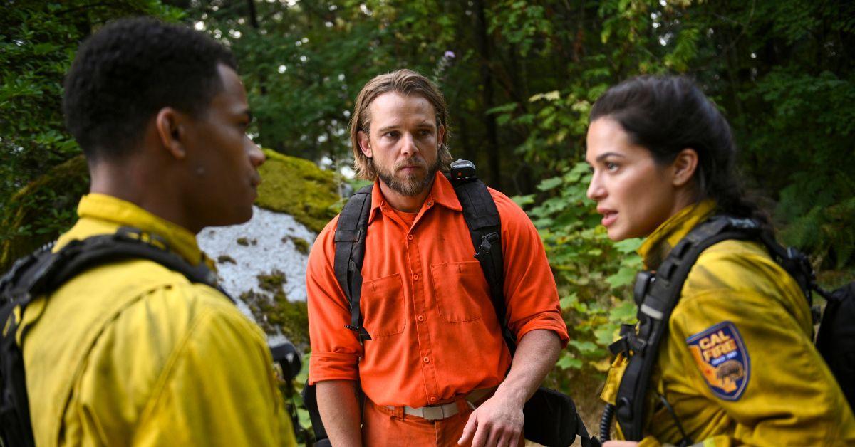 Jordan Calloway, Max Thieriot, and Stephanie Arcila in 'Fire Country'