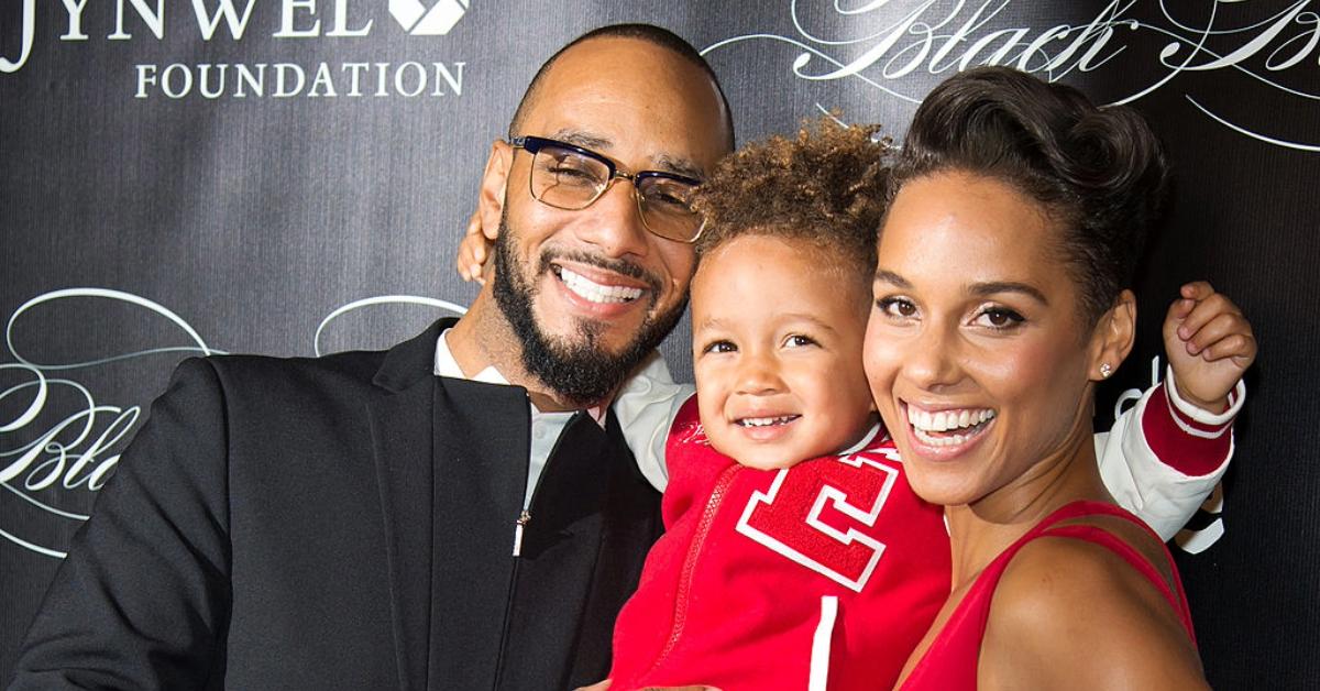 Swizz Beatz, Egypt Daoud Dean and Alicia Keys attend the 10th annual Keep A Child Alive Black Ball at Hammerstein Ballroom on November 7, 2013 in New York City. 