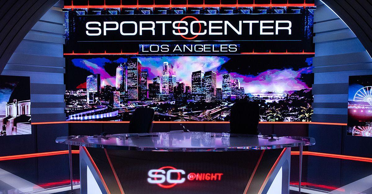 The 'Sportscenter' Los Angeles set. 