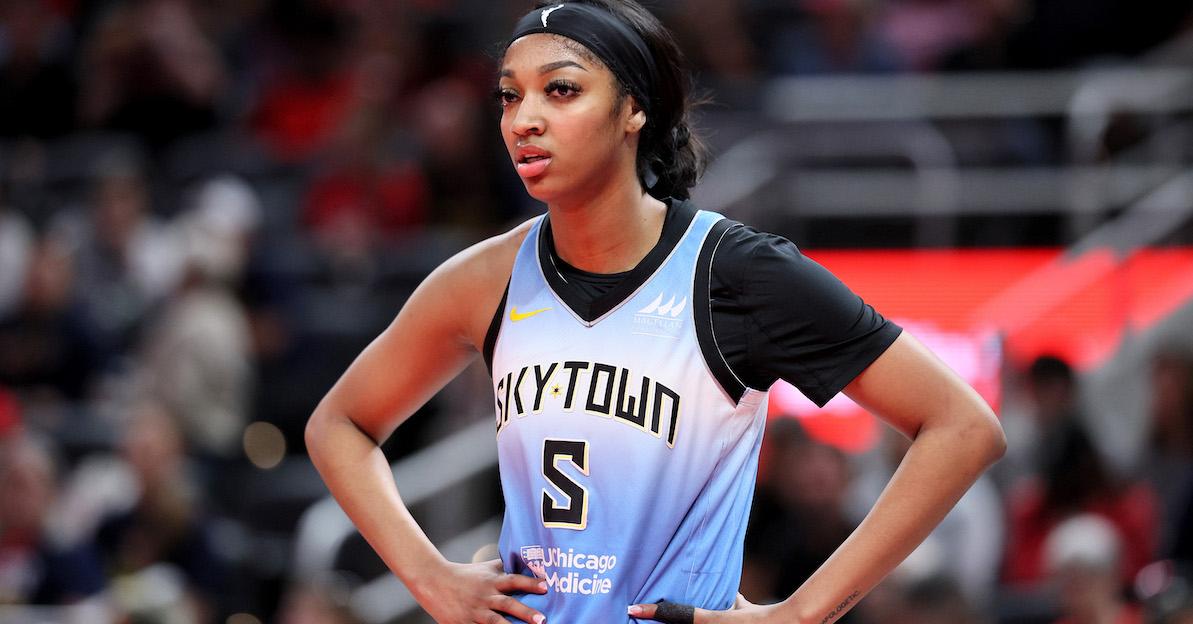 Angel Reese in Chicago Sky uniform