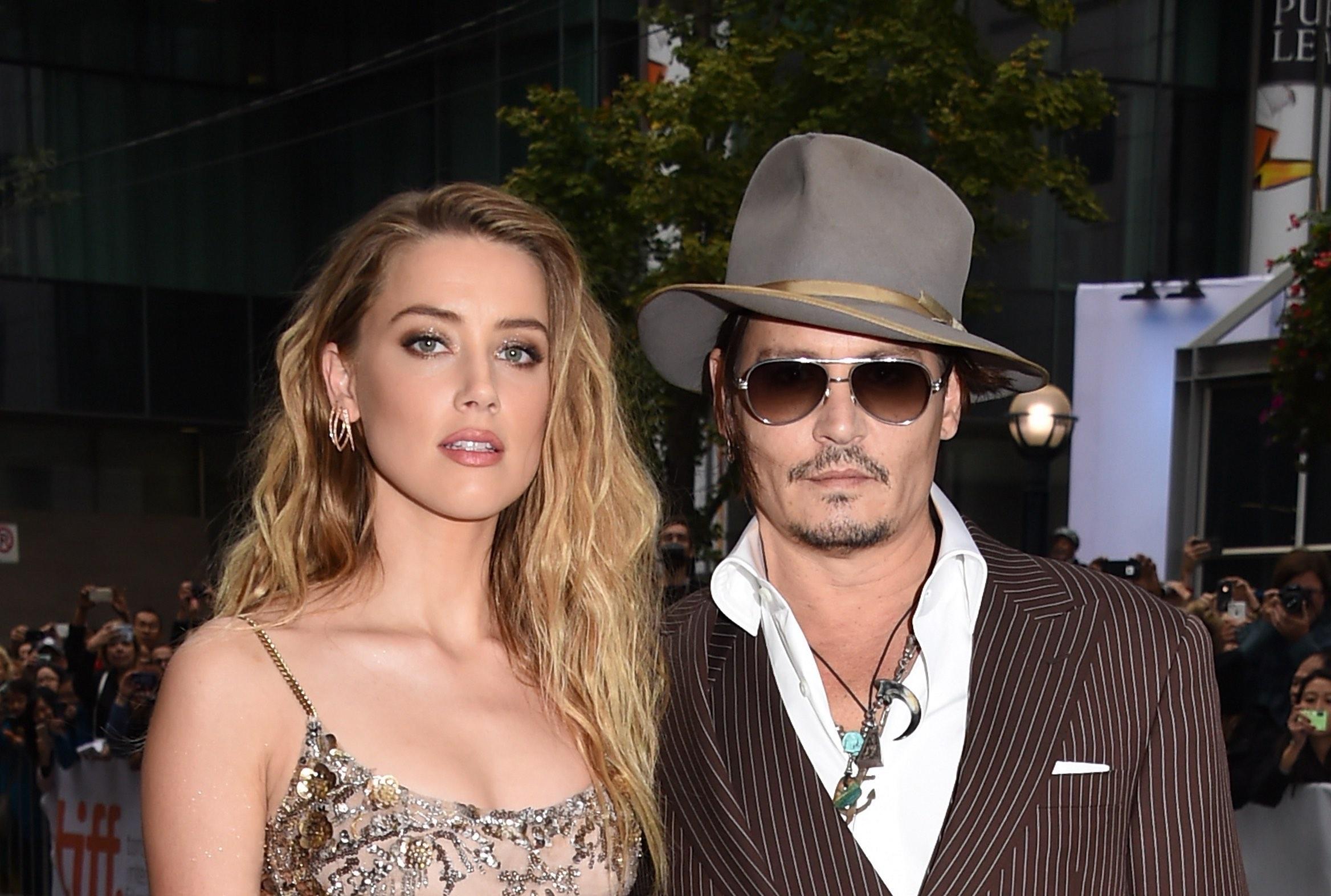 Johnny Depp and Amber Heard.