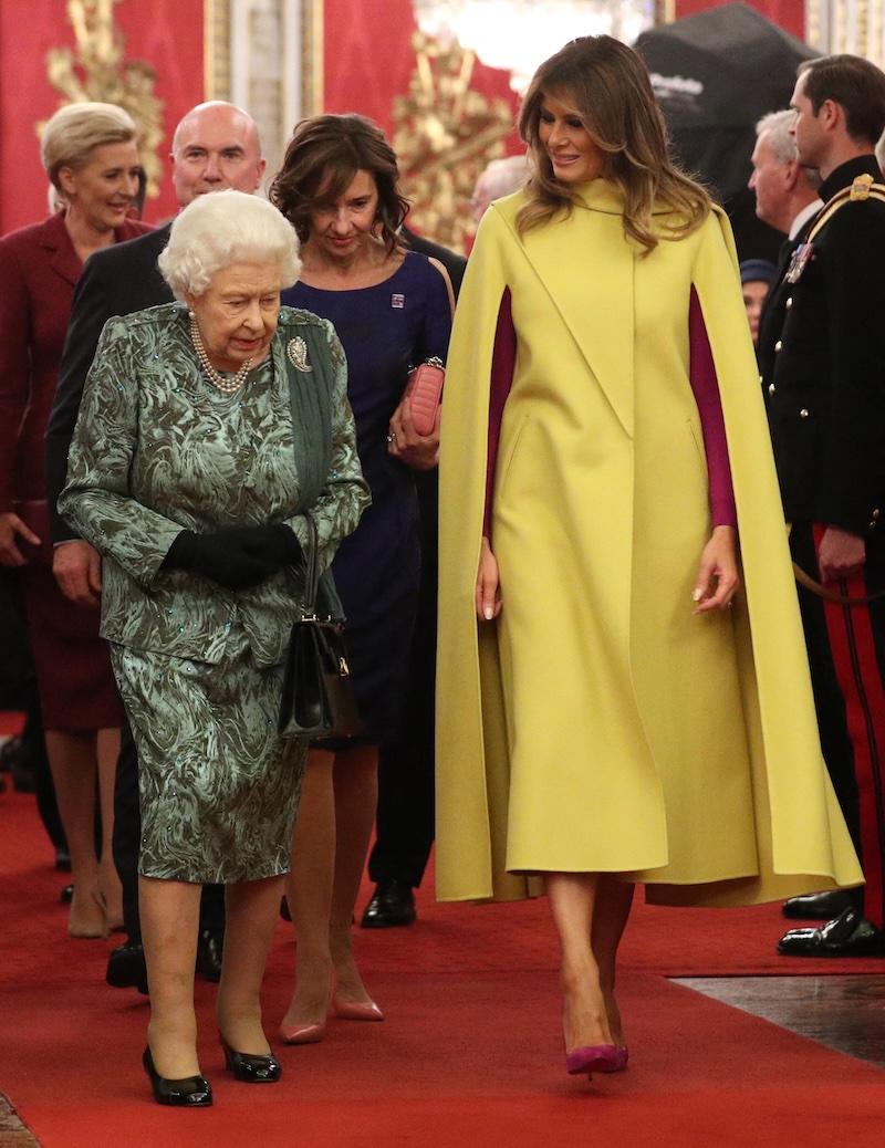 melania trump valentino cape