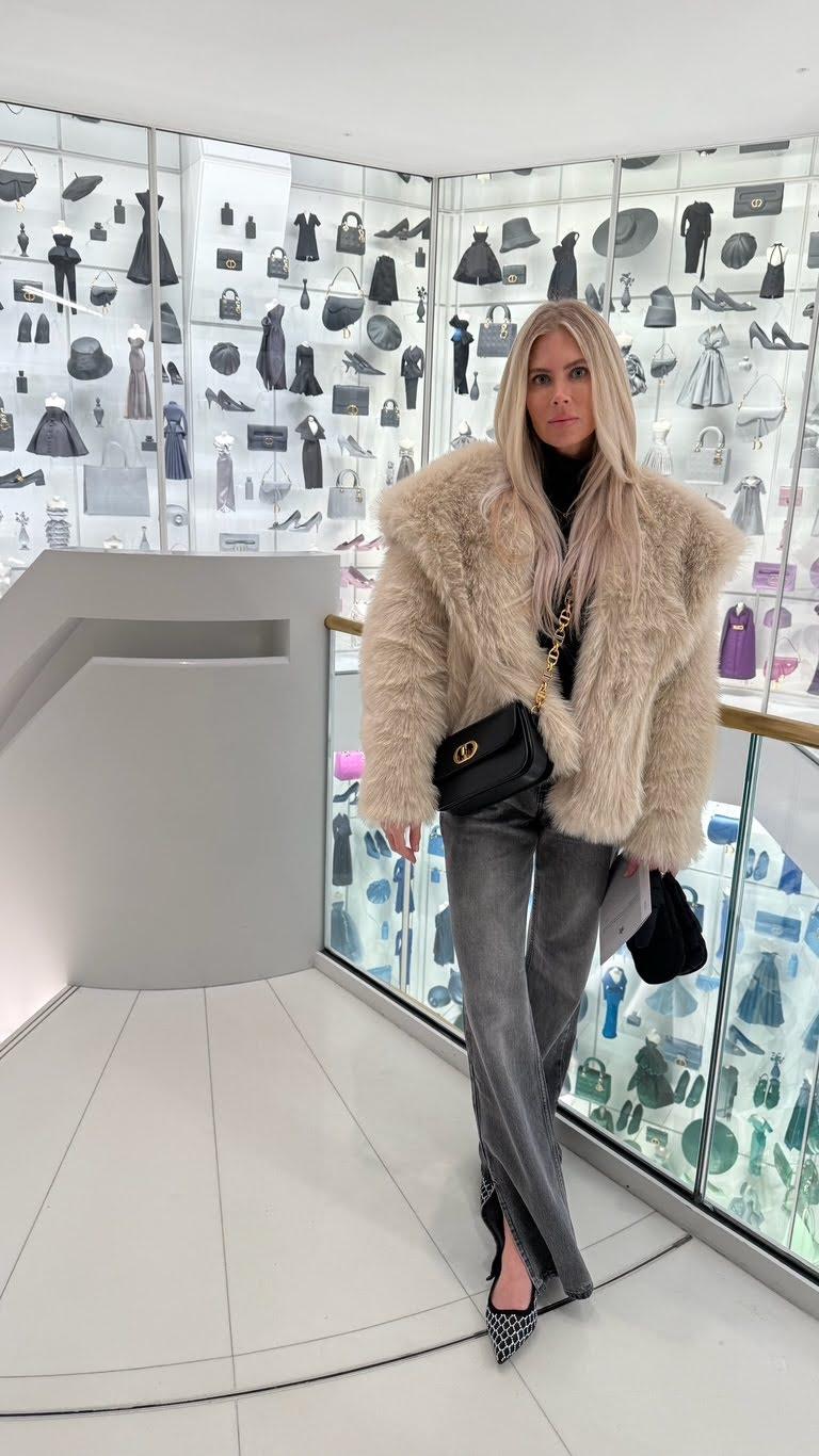 Whitney Duden at private Dior viewing in Paris, France.